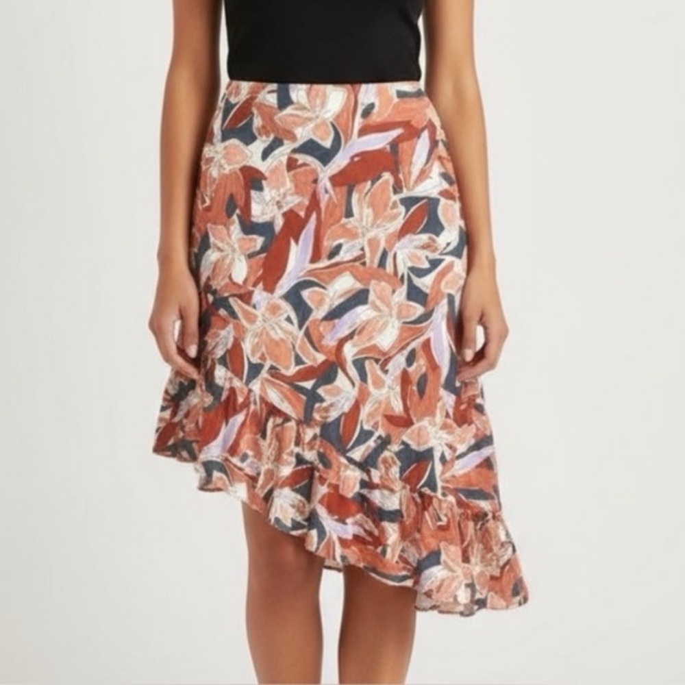 NWT Nine West Asymmetrical Midi Skirt Medium